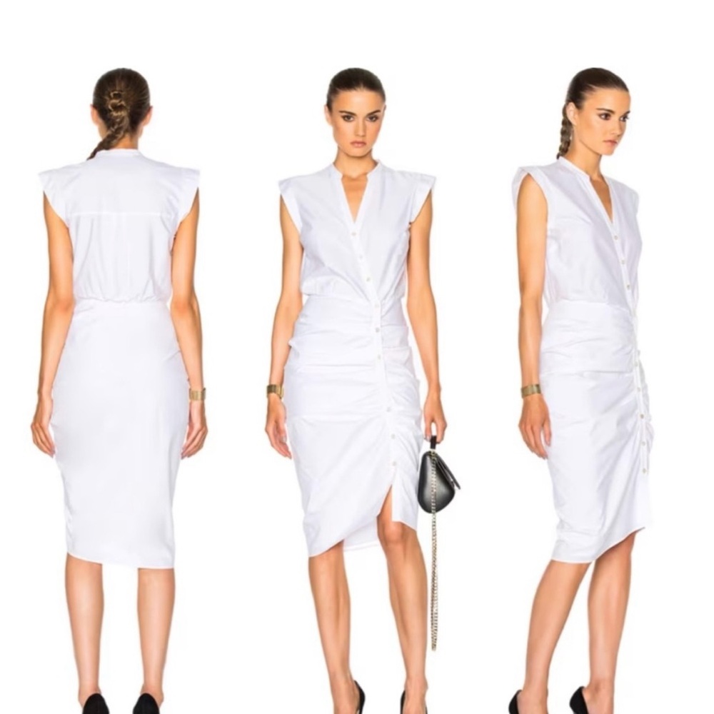 Veronica Beard White Asymmetrical Dress